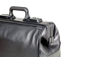 Dürasol dokterstas -  RUSTICANA groot - leder - zwart